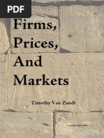 Firms Prices and Markets