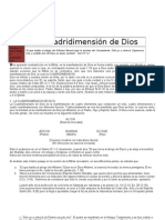 La Cuadridimensin de Dios