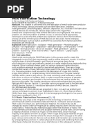 MOS Fabrication Technology: Abstract This Chapter Is Concerned With The Fabrication of Metal-Oxide-Semiconductor