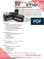 Aliant X Series Battery Datasheet