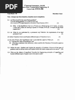 ETCE-308: Sessional Examination, Feb 203 - Course Name: Transportation Engineering - II Course Code