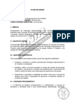 Psicologia Organizacional e Do Trabalho