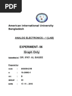 Experiment-06 Graph Only: American International University Bangladesh