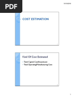 E03 - Capital Cost Estimation