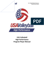 2016 USA Volleyball High Performance Player Manual