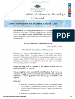 DASA 2017 Admissions - IIIT Hyderabad