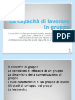 La Capacità Di Lavorare in Gruppo