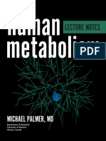 Lecture Notes On Human Metabolism PDF