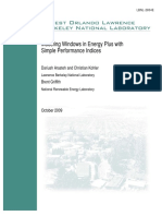 Modeling Windows in Energy Plus With Simple Performance Indices