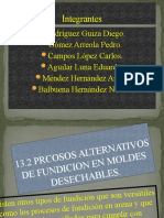 13.2 Procesos Alternativos en Fundición para Molds Desechables