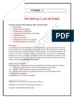 The Constitional Law of India (Final) Notes