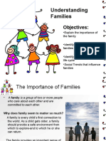 Understanding Families: Objectives