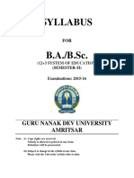 Ba BSC Semester II