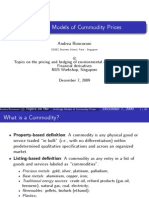 Arbitrage Models of Commodity Prices - Slides