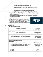 Detailed Lesson Plan in English VI