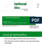 7 Lexical Semantics