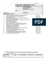 Saudi Aramco Pre-Commissioning Form: Combustion Gas Turbines