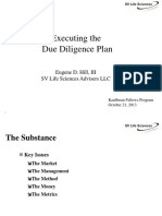 Executing The Due Diligence Plan (Eugene D. Hill)