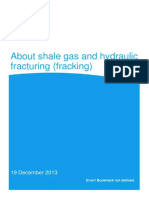 About Shale Gas and Hydraulic Fracturing Dec 2013