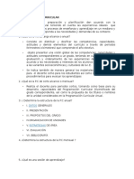 Programación Curricular Informe