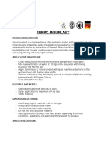 Insulation Plaster Tds