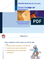 Ma5600 Multi Service Access Module Operation and Maintenance