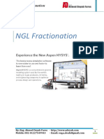 NGL Fractionation Using HYSYS