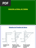 Presiones Laterales