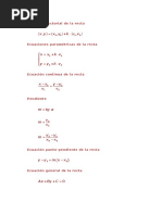 Ecuación Vectorial de La Recta