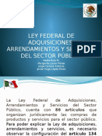 La Ley Federal de Adquisiciones, Arrendamientos y Servicios Del Sector Público