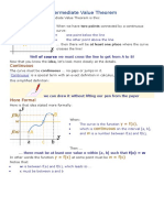 Intermediate Value Theorem: Continuous