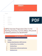 (Ibps) Interview Preparation (Part 3 of 5) Banking, Economy, Current Affairs, HR and GK Related Questions For Bankpo/Mt