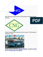 Blue Diamond Symbol Used On CNG-powered Vehicles in North America