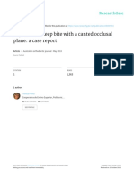 Asymmetric Deep Bite With A Canted Occlusal Plane - A Case Report