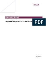 QA-Supplier Registration UserManual