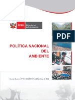 Política Nacional Del Ambiente