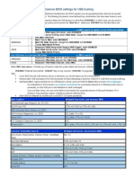 BIOS Settings For USB Booting
