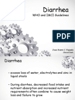 Diarrhea: WHO and IMCI Guidelines