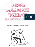 1236 Errores, Erratas, Omisiones y Discrepancias. Marcelo Pasternac PDF