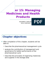 Chapter 15 - Managing Medicines and Health Products