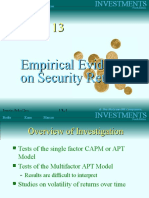 Empirical Evidence On Security Returns