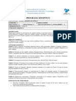 Programa de Metodos Matematicos de La Física I PDF