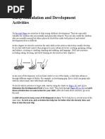 Early Stimulation and Development Activities