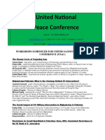 Workshops Scheduled For United National Antiwar Conference (Unac)