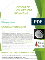 Applications of Numerical Methods Matlab