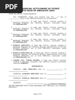 Extra Judicial Settlement of Estate With Deed of Absolute Sale - Lino Mercado