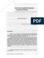 Principais Linhas Epistemológicas Contemporâneas