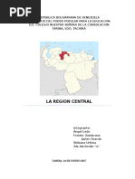 Trabajo Geografia Region Central Venezuela