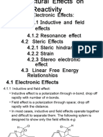 Structural Effect On Reactivity