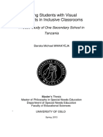 Thesis On Visual Impairment